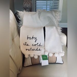🐣 WAS $170 Kate Spade “Baby It’s Cold Outside” Scarf.